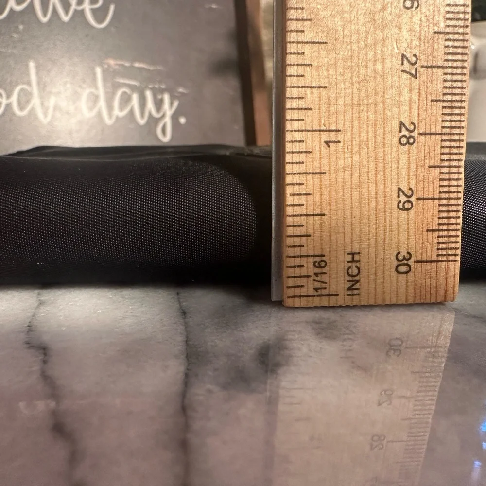 Tory Burch Black Zip around Wallet Nylon and all leather interior gold hardware - Picture 13 of 14